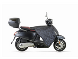 Leopard Grey - Stricto Premium Limited Kymco modellen Beenkleed Luipaard design grijs/colorshift