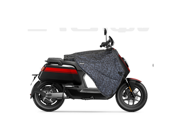 Leopard Grey - Stricto Premium Limited Elektrische scooter Beenkleed o.a. NIU, Segway en Yadea Luipaard design grijs/colorshift