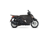 Zwart - Stricto Premium Piaggio scooter Beenkleed Black o.a. Zip en Beverly