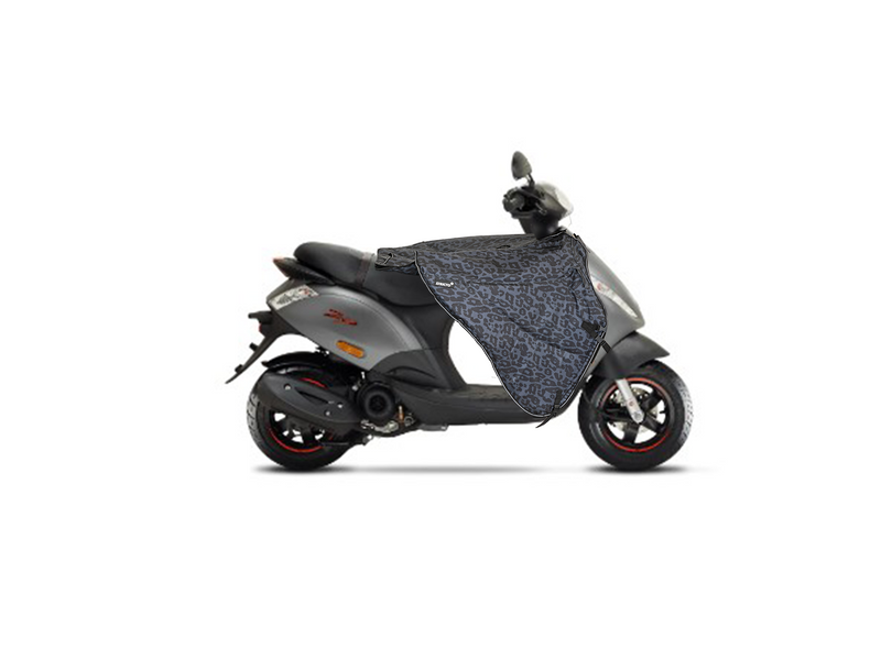 Leopard Grey - Stricto Premium Limited Piaggio scooter Beenkleed o.a. Zip en Beverly Luipaard design grijs/colorshift