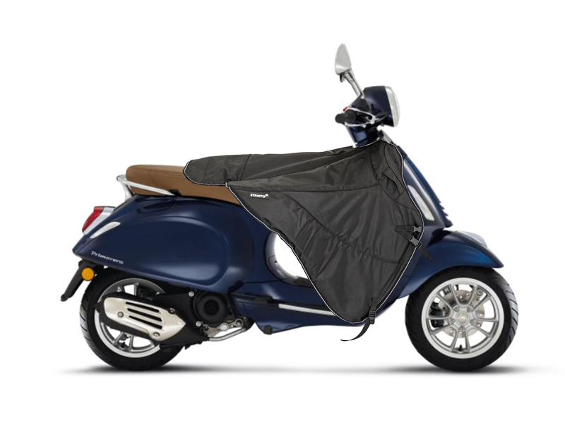 Zwart - Stricto Premium Vespa Beenkleed Black Elettrica, S, LX, LXV, Sprint, Primavera, GTS, GTV