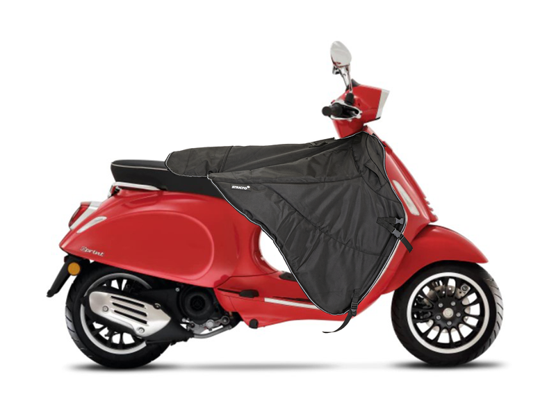 Zwart - Stricto Premium Vespa Beenkleed Black Elettrica, S, LX, LXV, Sprint, Primavera, GTS, GTV